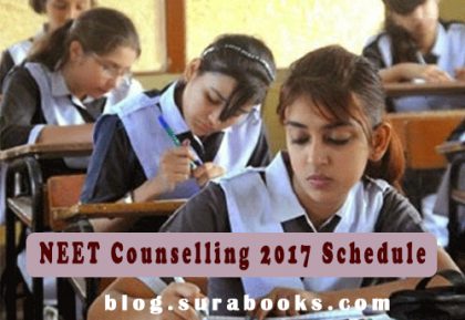 NEET Counselling 2017 Schedule
